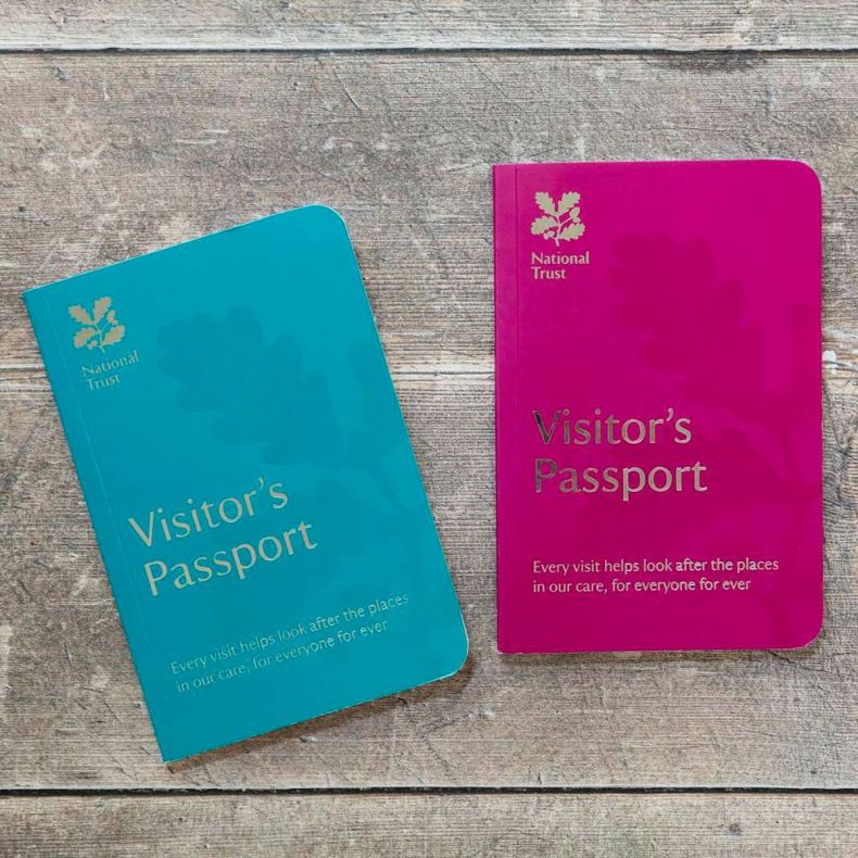 National Trist Passports in Pink and Teal
