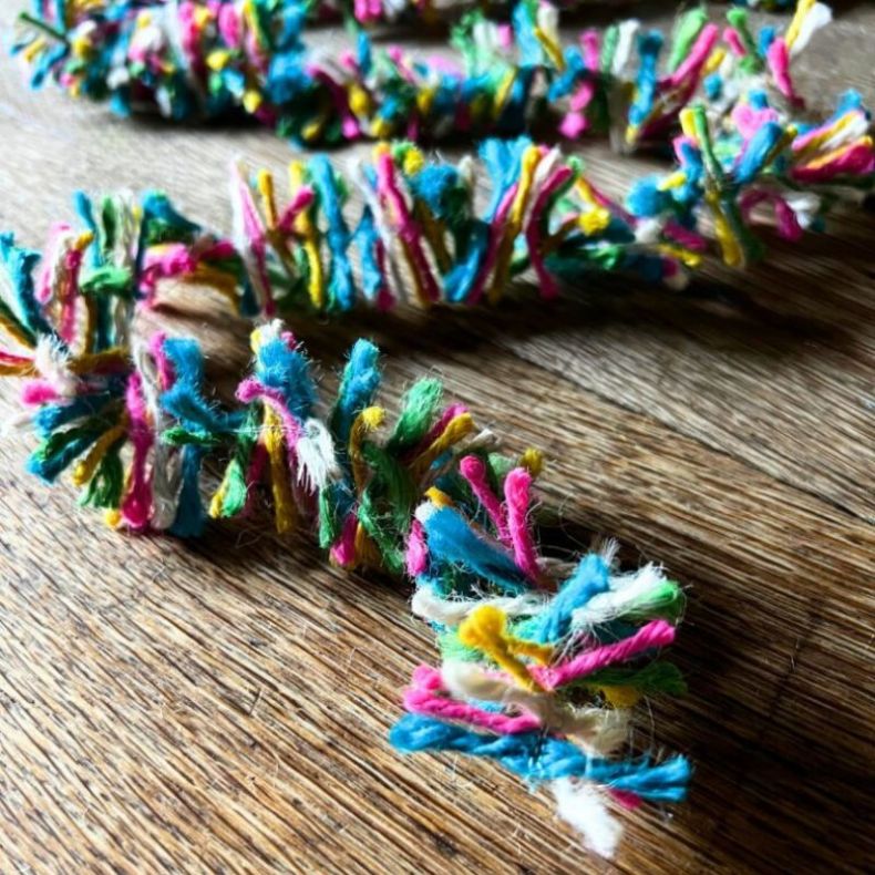 Strinsel Jute String Tinsel, Neon Pop, 2m