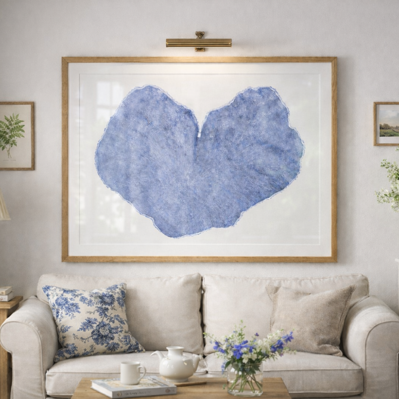 Shona Branigan Giclee Sycamore Gap Print, Blue Lifesize