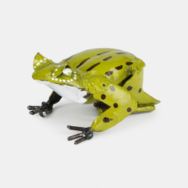 Chi Africa Recycled Metal Frog Sculpture
