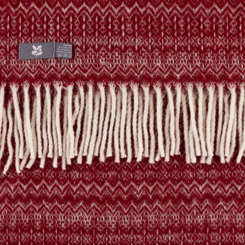 National Trust Fair Isle Throw, Red