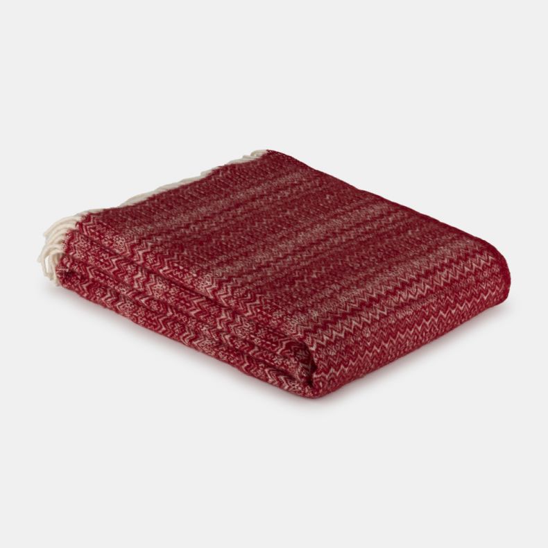 National Trust Fair Isle Throw, Red