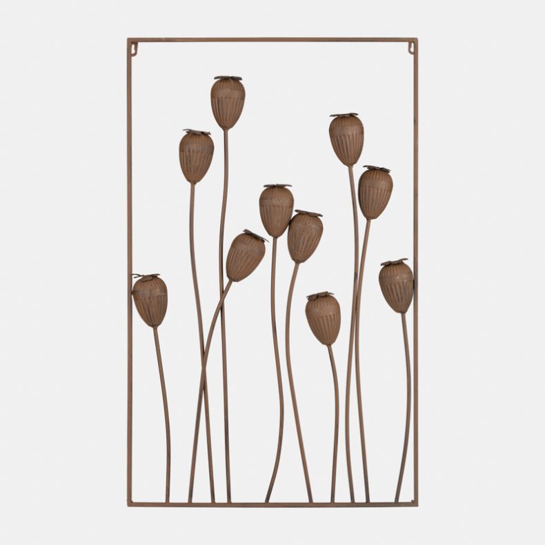 Ascalon Poppy Head Wall Art