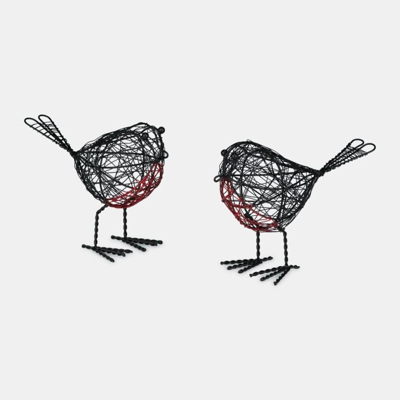 Paper High Wire Robin Decorative Ornament, Set of 2