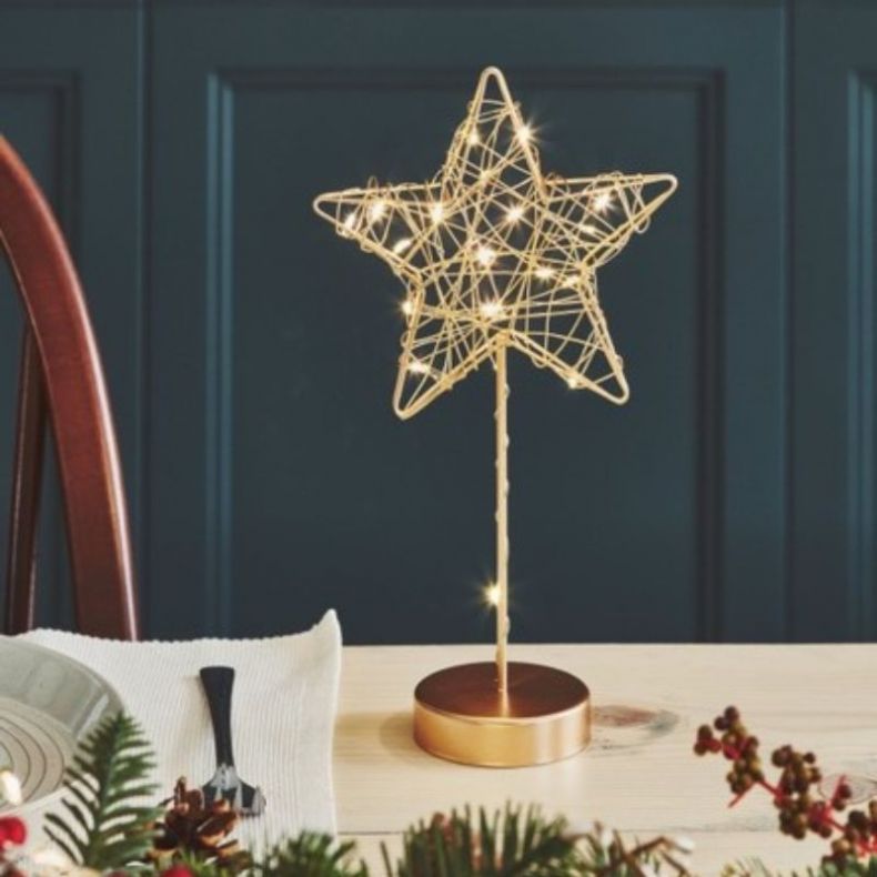 Gold Star Table Light