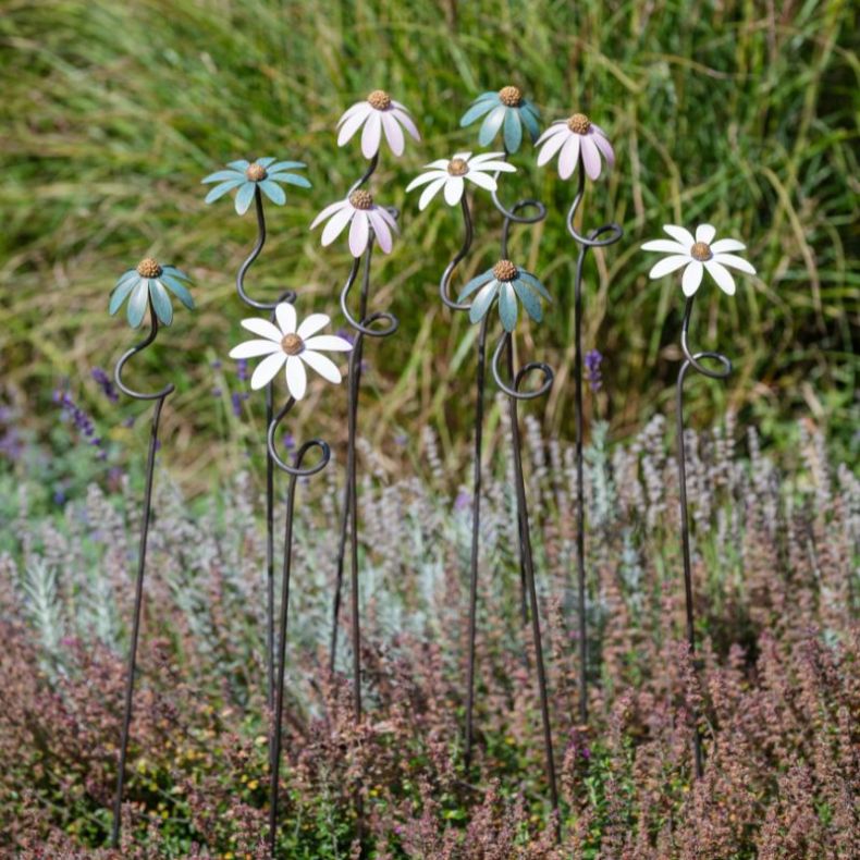 Paul Cox Pink Echinacea Plant Stake, Set of 2