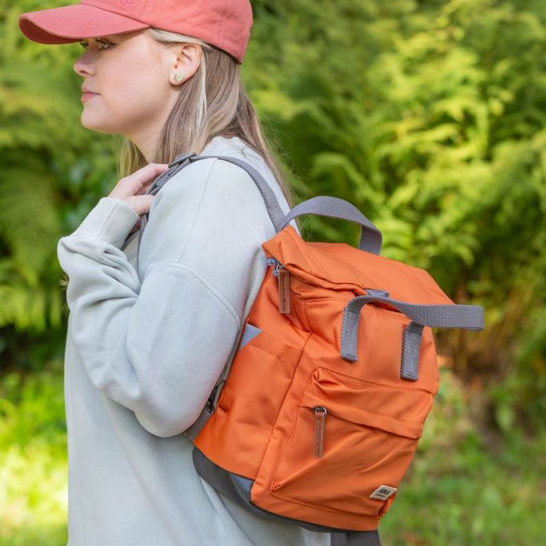ROKA Canfield B Small Burnt Orange Backpack | National Trust Shop