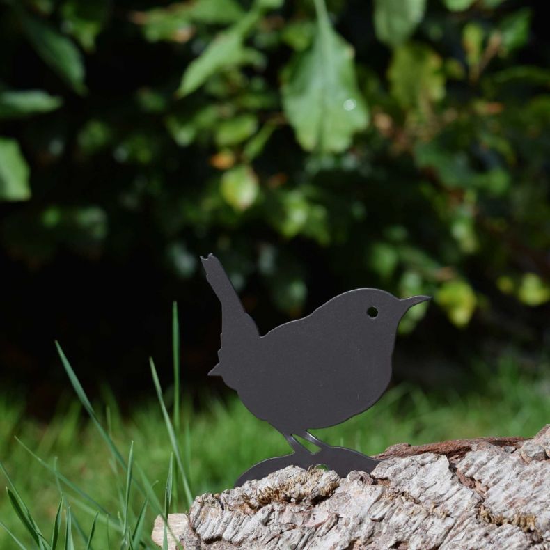 Wren Silhouette Fence Topper