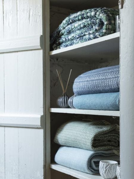 National Trust home textiles - throws and blankets.