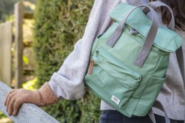 Roka London backpack in blue green
