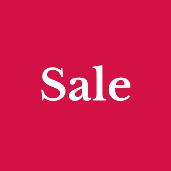 Sale banner - sale on a red background